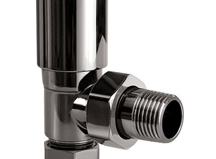 Round Black Nickel Radiator Valves (pair)